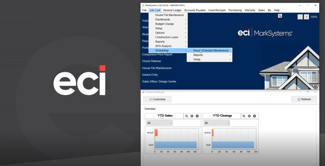 screenshot of ECI MarkSystems